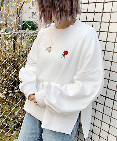 apres jour（アプレジュール）の「アソート柄レトロプリントスウェット【ZOZOTOWN限定アイテム】（スウェット・レディース・ベージュ/オフホワイト/サックスブルー/その他/ラベンダー・フリー）」の6枚目の写真