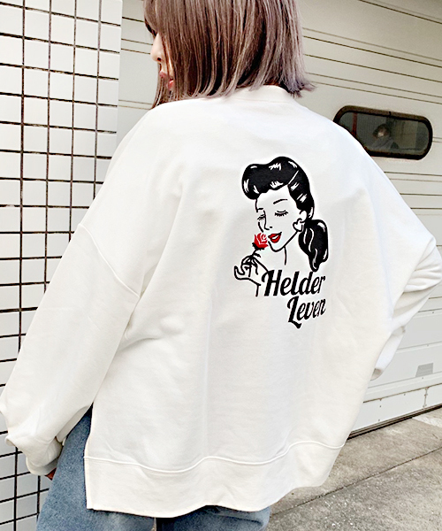 apres jour（アプレジュール）の「アソート柄レトロプリントスウェット【ZOZOTOWN限定アイテム】（スウェット・レディース・ベージュ/オフホワイト/サックスブルー/その他/ラベンダー・フリー）」の9枚目の写真