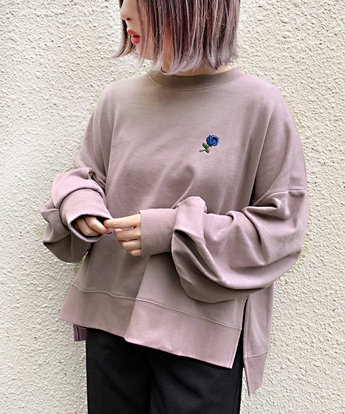 apres jour（アプレジュール）の「アソート柄レトロプリントスウェット【ZOZOTOWN限定アイテム】（スウェット・レディース・ベージュ/オフホワイト/サックスブルー/その他/ラベンダー・フリー）」の13枚目の写真