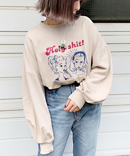 apres jour（アプレジュール）の「アソート柄レトロプリントスウェット【ZOZOTOWN限定アイテム】（スウェット・レディース・ベージュ/オフホワイト/サックスブルー/その他/ラベンダー・フリー）」の22枚目の写真