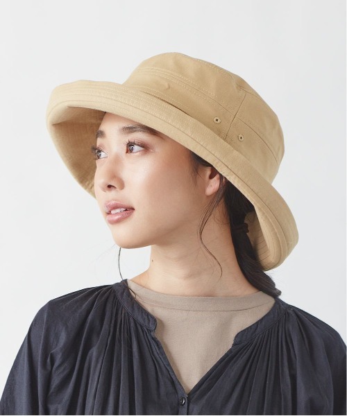 OVERRIDE(オーバーライド)の「【ミルサ】『UVカット』コットンハット(ハット・レディース・ダークグリーン/ホワイト/レッド/ブルー/ベージュ/ブラック/ネイビー/グレー・58cm/60cm/54cm/62cm/56cm)」の1枚目の写真