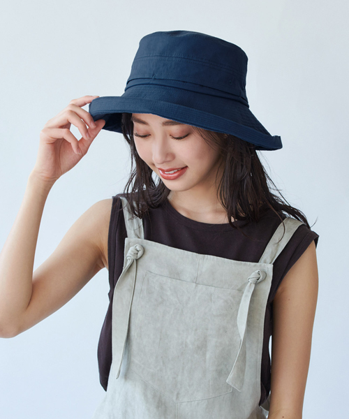 OVERRIDE(オーバーライド)の「【ミルサ】『UVカット』コットンハット(ハット・レディース・ダークグリーン/ホワイト/レッド/ブルー/ベージュ/ブラック/ネイビー/グレー・58cm/60cm/54cm/62cm/56cm)」の6枚目の写真