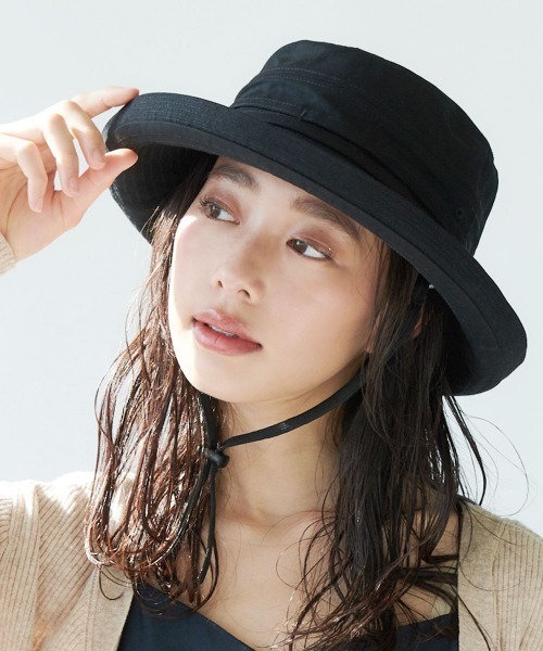 OVERRIDE(オーバーライド)の「【ミルサ】『UVカット』コットンハット(ハット・レディース・ダークグリーン/ホワイト/レッド/ブルー/ベージュ/ブラック/ネイビー/グレー・58cm/60cm/54cm/62cm/56cm)」の3枚目の写真
