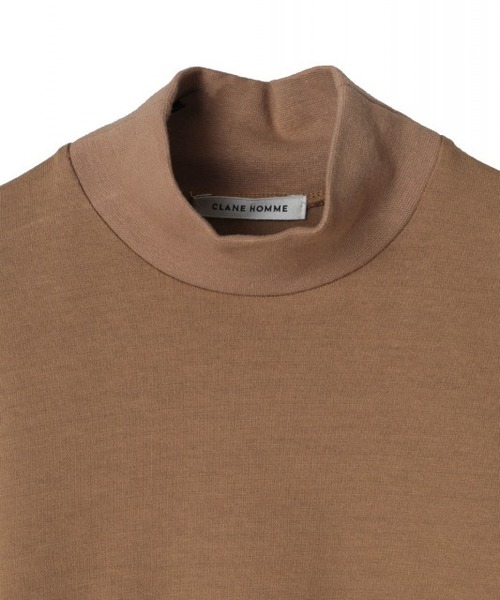 CLANE(クラネ)の「UPNECK TOPS(Tシャツ/カットソー・メンズ・ブラック/ホワイト/ベージュ・1/2)」の5枚目の写真