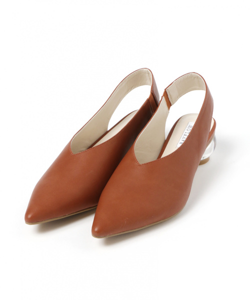 BAYFLOW（ベイフロー）の「クリアヒールＶカットパンプス（パンプス・レディース・ブラック/ブラウン・LARGE/MEDIUM/SMALL）」の3枚目の写真