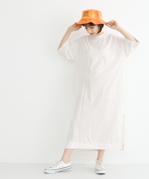 ワンピース ワンピースチャイナボタンスリットワンピース2804 ワンピース Merlot メルロー のファッション