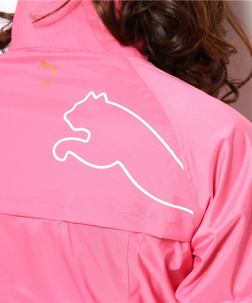 美品 プーマ PUMA レディース レインウェア上下 ゴルフウェア