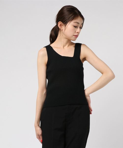 one way（ワンウェイ）の「アシメニットタンク（ニット/セーター・レディース・ライトブルー/レッド/ライトブラウン/ブラック/ベージュ/ホワイト系その他/ブルー系その他・FREE）」の3枚目の写真