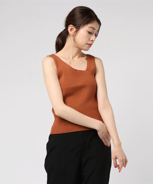 one way（ワンウェイ）の「アシメニットタンク（ニット/セーター・レディース・ライトブルー/レッド/ライトブラウン/ブラック/ベージュ/ホワイト系その他/ブルー系その他・FREE）」の11枚目の写真