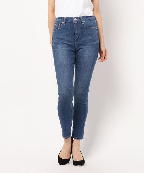 LOWRYS FARM（ローリーズファーム）の「ＩＣＥＣＡＦＥスキニーデニム　831898（デニムパンツ・レディース・ネイビー/ブルー・MEDIUM/SMALL/X-SMALL/LARGE）」の10枚目の写真