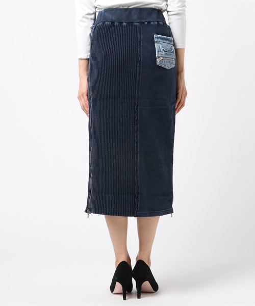 ROGER AND RAW(ロジャーアンドロウ)の「Roger&Raw / 畦切替SK(スカート・レディース・ホワイト/ブラック/グレー/ネイビー・M)」の5枚目の写真