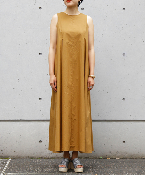 Liesse（リエス）の「ワッシャーノースリーブワンピース（ワンピース