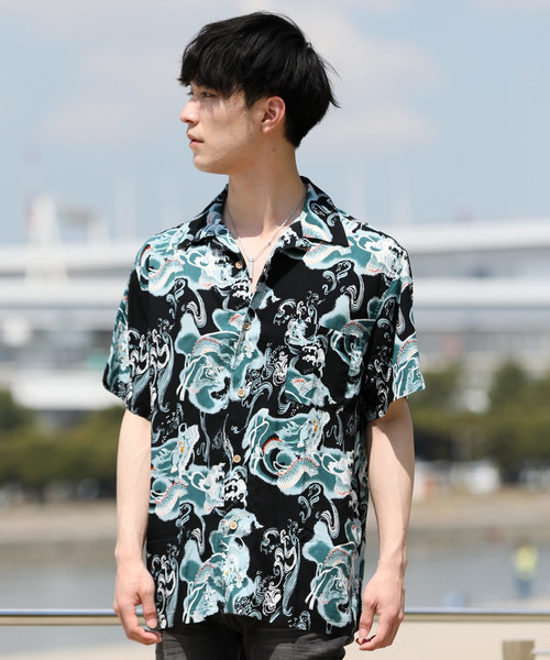 TopIsm(トップイズム)の「マルチプリントオープンカラーアロハシャツ(シャツ/ブラウス・メンズ・その他25/その他6/その他7/その他9/その他11/その他12/その他13/その他24/その他8・L/M/XL)」の1枚目の写真