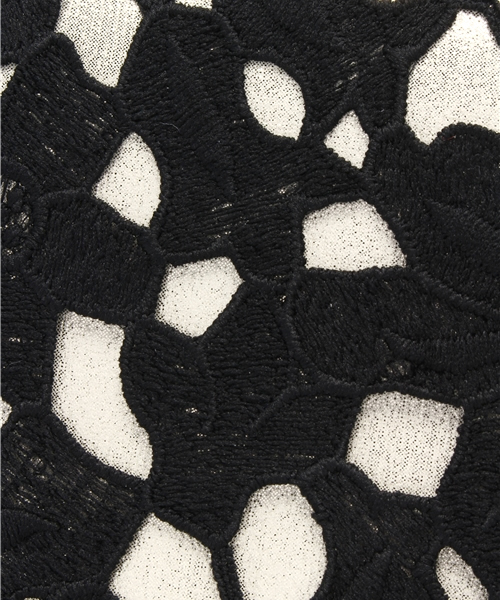 ROSE BUD（ローズバッド）の「(LL ACCESSORIES) B455J FLOWER MOTIEF CLUTCH BAG[結婚式＆パーティー]（クラッチバッグ・レディース・ブラック/ブルー・ONE SIZE）」の3枚目の写真