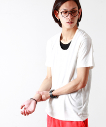 WEGO | WEGO/スラブUネックTシャツ(Tシャツ/カットソー)