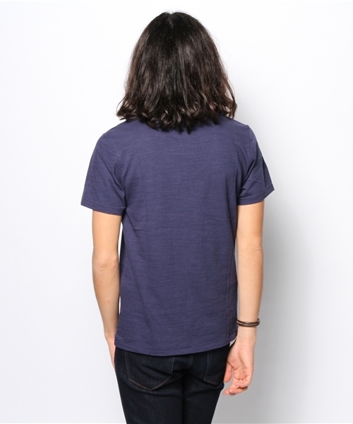 WEGO(ウィゴー)の「WEGO/スラブUネックTシャツ(Tシャツ/カットソー・メンズ・ホワイト/ネイビー/イエロー/ライトピンク・LARGE/MEDIUM)」の7枚目の写真