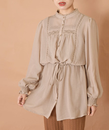 w closet | ポリボイルレースブラウス(シャツ/ブラウス)