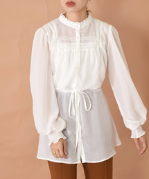 w closet | ポリボイルレースブラウス(シャツ/ブラウス)