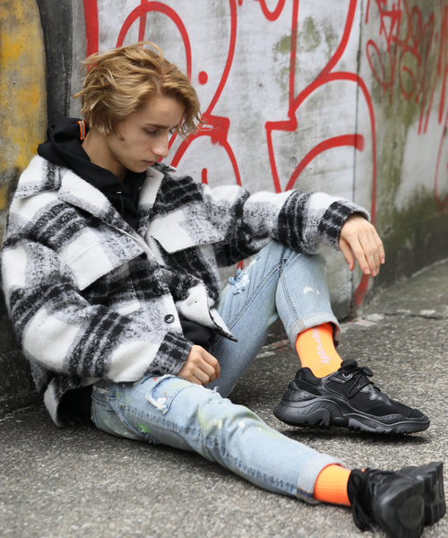 GALLIS ADDICTION（ガリスアディクション）の「GA P/WOOL MILITARY BLOUSON/シャツジャケット（ブルゾン・メンズ・ホワイト/ブラック/ベージュ・M/L）」の2枚目の写真