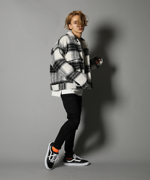 GALLIS ADDICTION（ガリスアディクション）の「GA P/WOOL MILITARY BLOUSON/シャツジャケット（ブルゾン・メンズ・ホワイト/ブラック/ベージュ・M/L）」の5枚目の写真