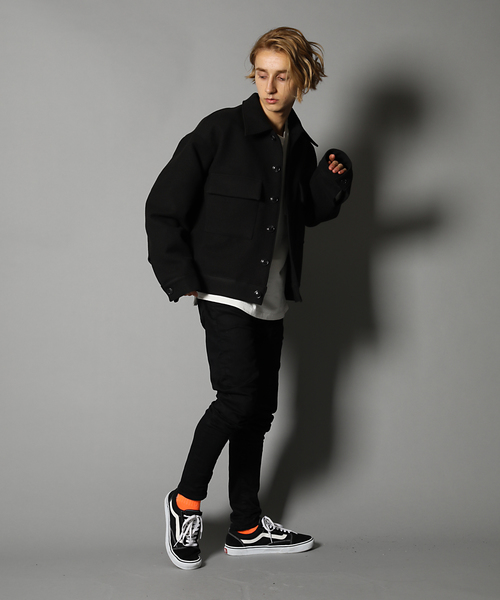 GALLIS ADDICTION（ガリスアディクション）の「GA P/WOOL MILITARY BLOUSON/シャツジャケット（ブルゾン・メンズ・ホワイト/ブラック/ベージュ・M/L）」の11枚目の写真