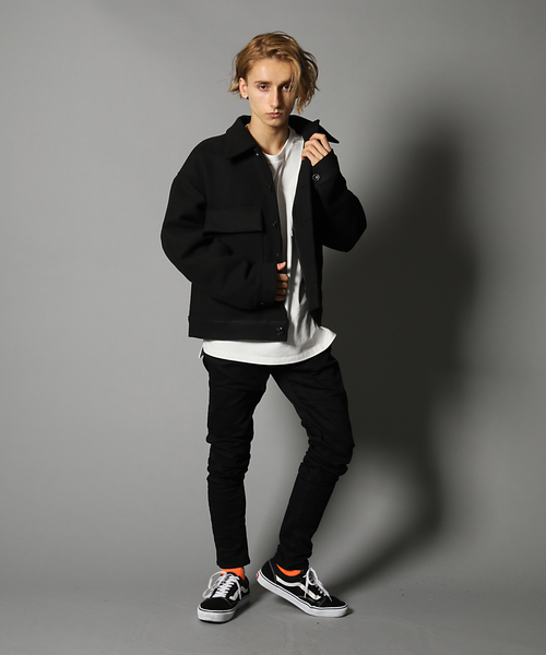 GALLIS ADDICTION（ガリスアディクション）の「GA P/WOOL MILITARY BLOUSON/シャツジャケット（ブルゾン・メンズ・ホワイト/ブラック/ベージュ・M/L）」の16枚目の写真