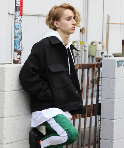 GALLIS ADDICTION（ガリスアディクション）の「GA P/WOOL MILITARY BLOUSON/シャツジャケット（ブルゾン・メンズ・ホワイト/ブラック/ベージュ・M/L）」の18枚目の写真