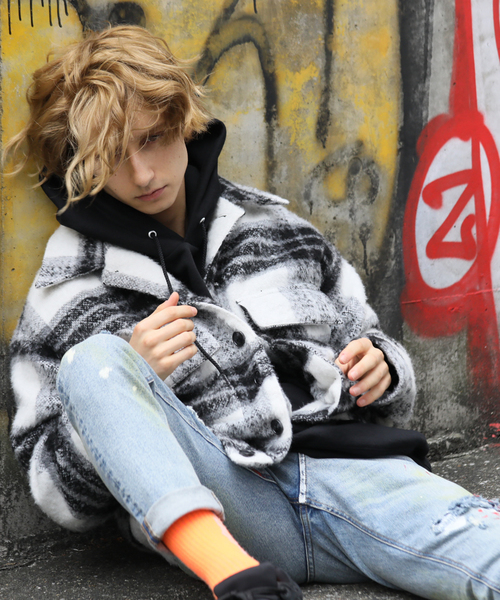 GALLIS ADDICTION（ガリスアディクション）の「GA P/WOOL MILITARY BLOUSON/シャツジャケット（ブルゾン・メンズ・ホワイト/ブラック/ベージュ・M/L）」の7枚目の写真