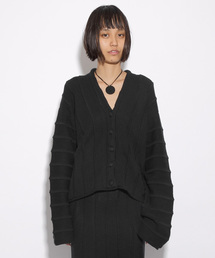 i | 立体ラインニットC/D(カーディガン/ボレロ)