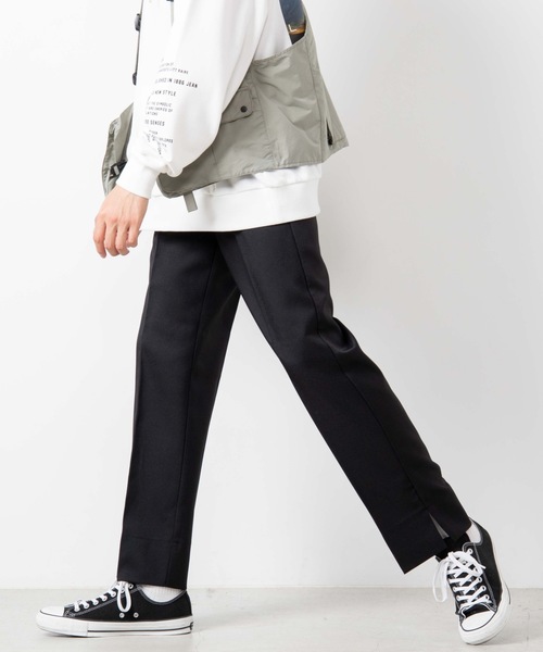 WEGO（ウィゴー）の「WEGO/サイドスリットフレアパンツ（スラックス・メンズ・ブラック/ベージュ/ブラウン・MEDIUM/LARGE）」の2枚目の写真