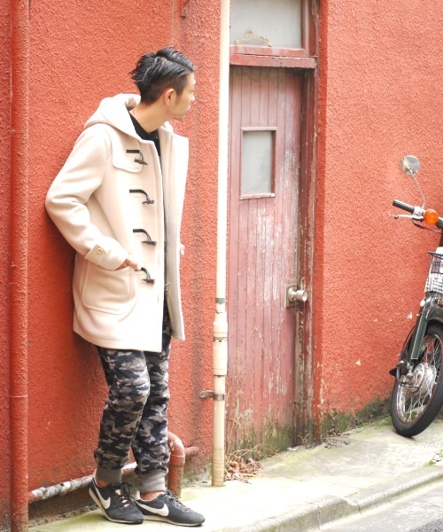 ESTNATION（エストネーション）の「ESTNATION メルトンダッフルコート（ダッフルコート・メンズ・ブラック/ベージュ/レッド/グレー・LARGE/SMALL/MEDIUM/X-LARGE）」の3枚目の写真