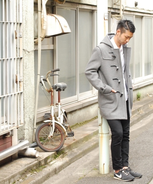 ESTNATION（エストネーション）の「ESTNATION メルトンダッフルコート（ダッフルコート・メンズ・ブラック/ベージュ/レッド/グレー・LARGE/SMALL/MEDIUM/X-LARGE）」の2枚目の写真