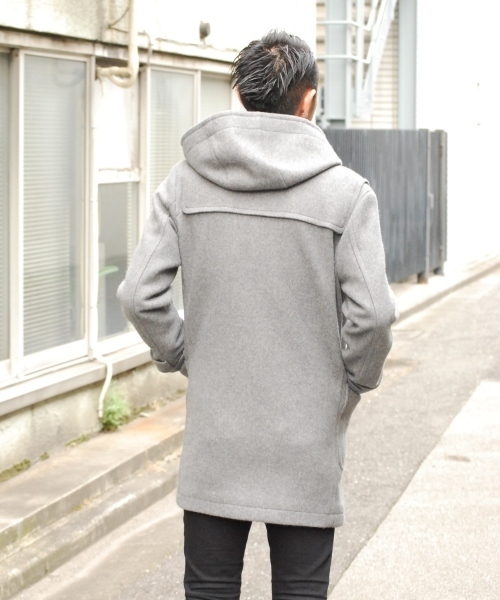 ESTNATION（エストネーション）の「ESTNATION メルトンダッフルコート（ダッフルコート・メンズ・ブラック/ベージュ/レッド/グレー・LARGE/SMALL/MEDIUM/X-LARGE）」の19枚目の写真