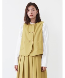 POU DOU DOU | E/Rダブルボタンベスト(ベスト)