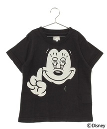 coen | 【KIDS】コーエン別注Disney（ディズニー）Mickey 抜染プリントＴシャツ(Tシャツ/カットソー)
