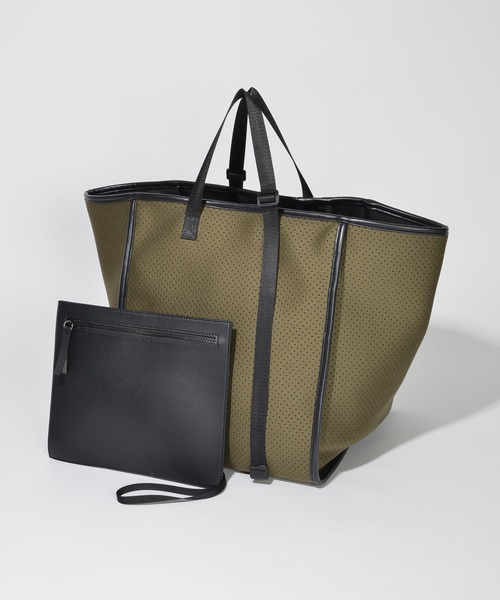 SOLPRESA（ソルプレーサ）の「【SOLPRESA】ボンディングトートバッグ ポーチセット　マザーズバッグ（トートバッグ・レディース・ブラック/グレー/ライトベージュ/ピンク/カーキ/モカ・FREE）」の6枚目の写真