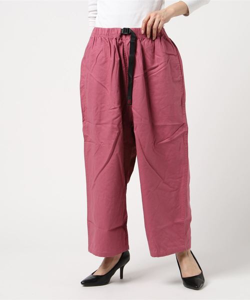 GRAMICCI (グラミチ)の「GRAMICCI/グラミチ LINEN COTTON BALLOON PANTS リネンコットンバルーンパンツ GLP-19S078(パンツ)」|バーガンディー