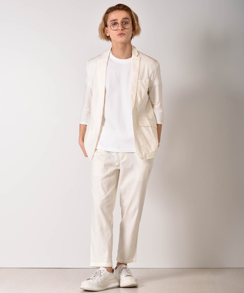 m's select 7分袖 ジャケット ホワイト 38