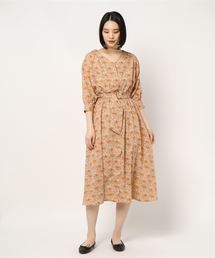 natural couture | ギャザースリーブ2WAYワンピース(ワンピース)