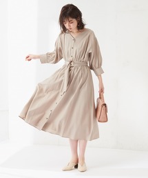 natural couture | ギャザースリーブ2WAYワンピース(ワンピース)