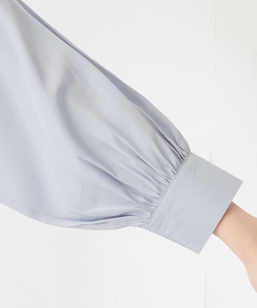 natural couture(ナチュラルクチュール)の「ギャザースリーブ2WAYワンピース(ワンピース・レディース・カーキ/サックスブルー/その他2/ライトベージュ/ブラック/その他1・FREE)」の9枚目の写真