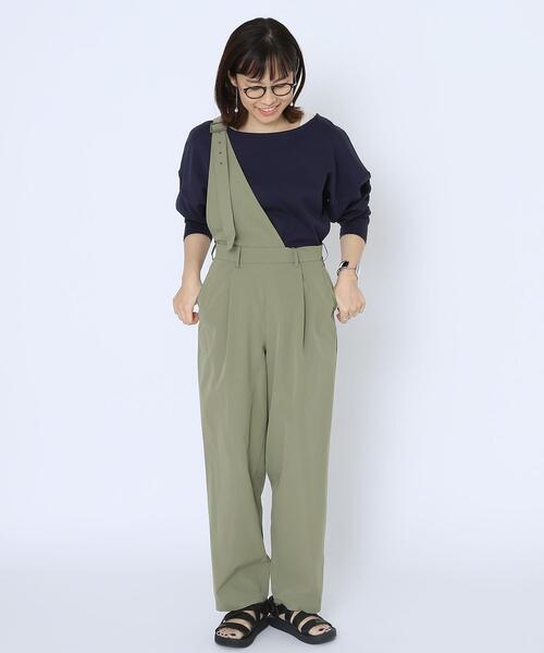 coen（コーエン）の「2WAYワンショルダーサロペット（サロペット/オーバーオール・レディース・ブラック/オリーブ・LARGE/MEDIUM）」の22枚目の写真