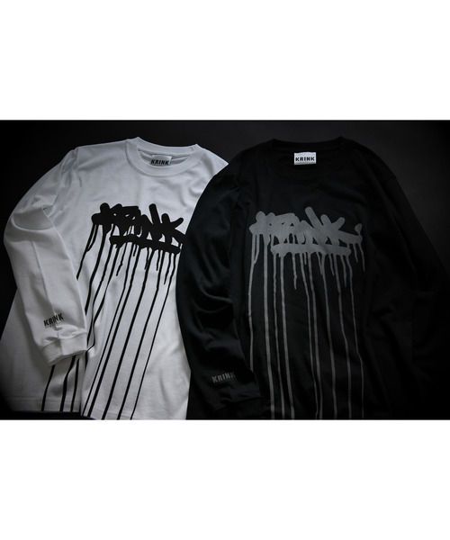 Sync.(スィンク)の「Sync.【KRINK】LONGSLEEVE TEE "GRAPHIC"(Tシャツ/カットソー・メンズ・ホワイト/ブラック・SMALL/MEDIUM/LARGE/X-LARGE/XX-LARGE)」の5枚目の写真