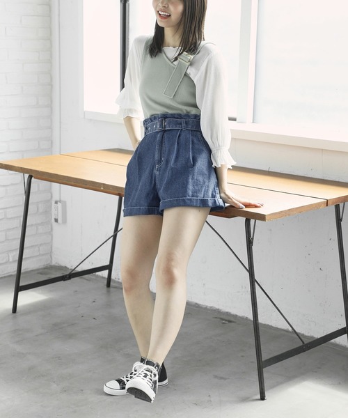 Honeys（ハニーズ）の「ベルト付ショートパンツ（その他パンツ