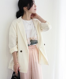 ADAM ET ROPE' | LINEN　ルーズジャケット(テーラードジャケット)