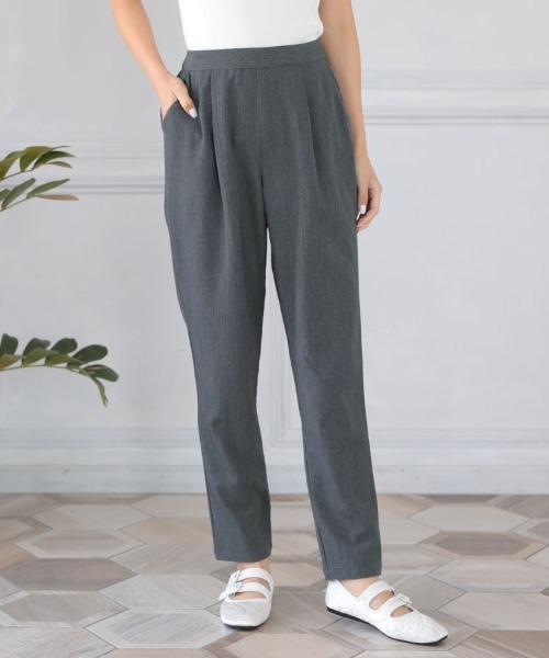 DONOBAN（ドノバン）の「トラウザーパンツ（その他パンツ・レディース・ホワイト/ブラック/チャコールグレー・SHORT/LONG）」の3枚目の写真