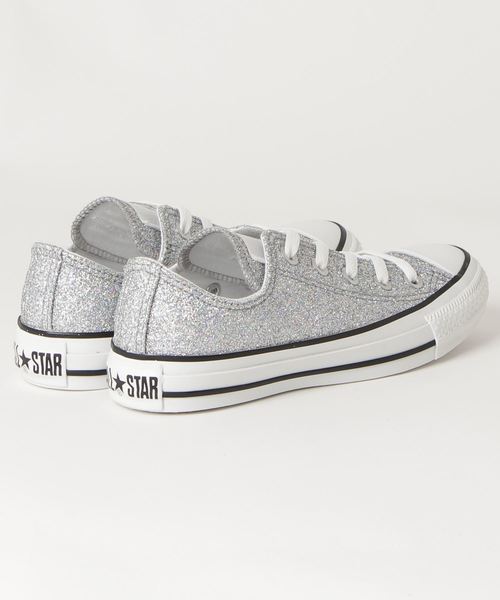 CONVERSE（コンバース）の「converse コンバース ALL STAR GLITTER OX オールスター グリッター オックス 31302640 SILVER（スニーカー・レディース・シルバー・5h/4h/6/3h/5/4/3）」の2枚目の写真