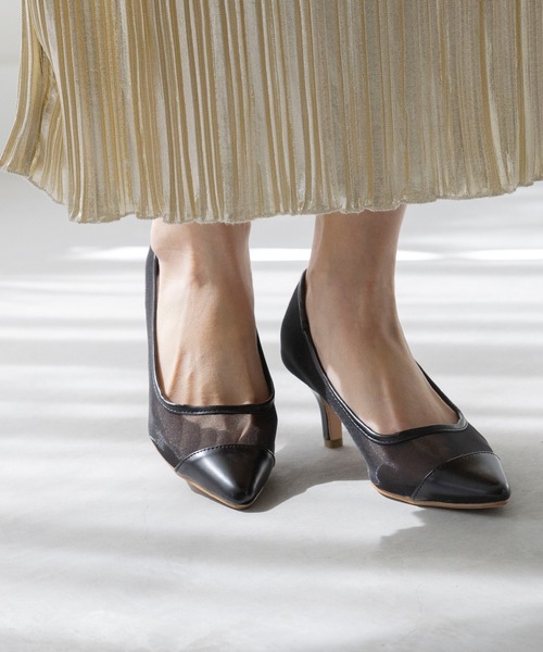 menue（メヌエ）の「【ふわっと軽い エアスイート】走れるパンプス 6cmヒールver.（パンプス・レディース・チャコールアッシュ/ライトブラウン/ブラック系その他4/ベージュ系その他2/ゴールド/ベージュ系その他/パイソン/ブラック系その他3/ブラック/ブルー系その他/グレイッシュベージュ/ブラック系その他2/ブラック系その他/ボルドー/その他/アイボリー/ブラック系その他5/ブラック系その他6/ベージュ系その他3/ライトグレー・24.5cm/26.5cm/26cm/24cm/23.5cm/25.5cm/21.5cm/22.5cm/22cm/23cm/25cm/22.0cm/23.0cm/25.0cm/26.0cm/24.0cm/21.0cm）」の8枚目の写真