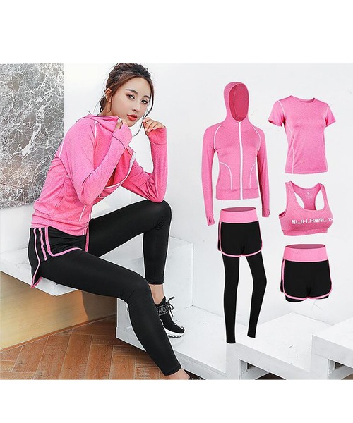 セール フィットネスウェア５点セット ヨガ ジョギング ジャージ Ritzy リッツィー のファッション通販 Zozotown