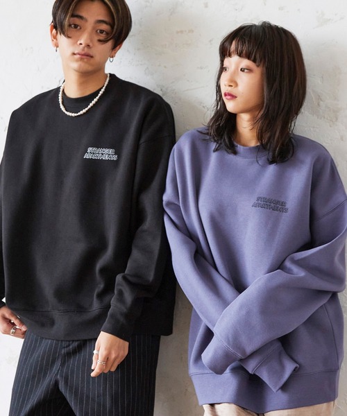 MONO-MART（モノマート）の「Akane Malbeni/丸紅茜 STRANGER APARTMENTS コラボ イラストプリント ビックシルエットプルオーバースウェット（スウェット・メンズ・ホワイト/ブラック/パープル/オレンジ/ホワイト系その他/ブラック系その他/パープル系その他/オレンジ系その他・M/L）」の15枚目の写真
